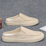 Meeste uued suvised baotou sussid v&auml;litingimustes vabaaja kingad ilma kontsadeta meeste slip-on laisad moekad loferkingad D651 39 beež