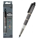 Pentel Super Multi 8 Mehaaniline pliiats XPH803, 8-v&auml;rviline pliiatsihoidja joonistamiseks, tehniliseks joonestamiseks, m&auml;rkmete tegemiseks ja Jaapani kirjatarbed hall v&auml;rv