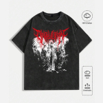 Meeste Graafilise Tr&uuml;kiga S&auml;rk Unisex Puuvillane &Uuml;legabariidiline T-s&auml;rk L&uuml;hikeste Varrukatega Vintage Streetwear Vabaaja T-s&auml;rk Tipp S mitmev&auml;rviline