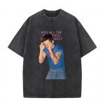 Harry Styles We Belong Together Tour 2026 Vintage Pesuga T-s&auml;rk Meestele Naistele Popmuusika F&auml;nnid Moodsad R&otilde;ivad L&uuml;hikeste Varrukatega T-s&auml;rk S
