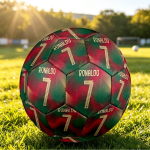 Cristiano Ronaldo Prinditud Suurus 5 Jalgpallipall Kulumiskindel Standardne T&auml;iskasvanute Treeningjalgpall F&auml;nni Kingitus Sise- ja V&auml;lisv&otilde;istluste Spordiks Size 5