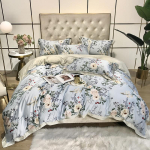 100% Siid Luksuslikud Kodused Voodipesukomplektid Voodipesu Tekikott Linalaik Voodipesukomplekt Talveks T&auml;is Kuninglik &Uuml;he Inimese Kuninganna,voodikomplekt Pillow cover gray
