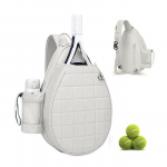 Tennisekott, tepitud tennise seljakott mahutab 2 reketit, veekindlad crossbody sling pickleball kotid naistele, meestele ja noortele