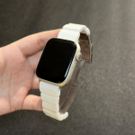 Keraamiline bambusest hingav rihm Apple Watch s11-1/SE/Ultra jaoks Sobib 38 40 41 42/44 45 46 49mm 42/44/45/46/49mm valge
