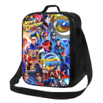 Henry Danger isoleeritud l&otilde;unakott naistele Bento hoiustamiseks Toidukarbid Kaasaskantav konteiner K&uuml;lmakott Termiline l&otilde;unakast Toidukott One Size gray