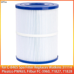 1 tk Spa filter Watkins 31114, Filbur FC-3960, 71827, 71828, Pleatco PWK65, Watkins 65 sq.ft Tiger River Spa filter C-8465 jaoks white
