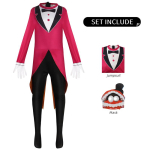 H&auml;mmastav Digitaalne Tsirkus Pomni Cosplay Kost&uuml;&uuml;m veidrikute tsirkus Jax Karnevali &Uuml;likond Caine Halloweeni Kost&uuml;&uuml;mid Maskeraadim&auml;ng 120 red
