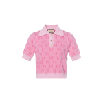 GUCCI Jacquard Polo 'Roosa' 773631-XKDK5-5152 M pink