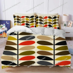 Esteetiline O-Orla Kiely Lillevarrega Tekikott Komplekt Voodipesu Pehme Pesu Puuvillane Voodi Neli Aastaaega &Uuml;li&otilde;pilaste &Uuml;hiselamu Kodutekstiil96 200x220cm