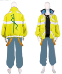 M&auml;ng Anime David Martinez luce Punk Cosplay Kost&uuml;&uuml;m Jakk Pidu Halloween Cosplay Kost&uuml;&uuml;m 20 Ja 77 Punk M&Other gray