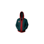 (S) T&auml;iskasvanute Into The Spider-verse Kapuutsiga dressipluus Miles Morales T&otilde;mblukuga Jakk Mantel Cosplay Kost&uuml;&uuml;m 2XL black
