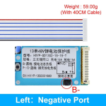 BMS 13S 48V 15A Lmo Kolmik Li-ioon Liitium 18650 Aku Laadimiskaitseplaat Jahutusradiaatoriga &Uuml;hine Temperatuurikontrolliga 5pcs