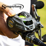 Sougayilang Bait casting Reel Carbon Drag Bass Fishing Reel left hand hall