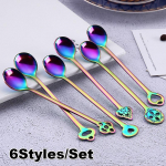 6styles Creative kohvilusikakomplekt K&ouml;&ouml;k s&ouml;&ouml;gituba teelusikat&auml;is magustoiduj&auml;&auml;tis h&otilde;be