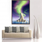 Teemanttikandid Hobi j&auml;&auml;karu j&auml;&auml;l 5D DIY Teemantmaal Ristpistes Teemant 20X30CM