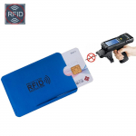 Anti Rfid Wallet pangakaardi omaniku ID pangakaardi korpuse kaitse 6 cm * 9,3 cm metallist krediitkaardihoidja 1PC sinine
