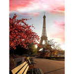 Teemantmaaling Maastikutorn T&auml;is&uuml;mmargune teemanttikandid maastik Rhinestone ristpistes 20X30CM