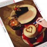 Huacan 5d diy t&auml;isring puur Teemantmaal Ristpistes Kohvitopsid Rhinestone Teemanttikandid Mosaiik kodukaunistuse kingitus Full round 40*50 cm