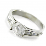 Bague acier 'D&eacute;esse' Blanc 52 valge