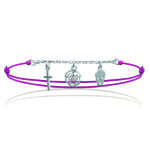 Les Tr&eacute;sors De Lily [J0810] - h&otilde;bedane k&auml;ev&otilde;ru  Skull  roosa h&otilde;be - 10 mm Heleroosa