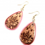 Les Tr&eacute;sors De Lily [L5259] - Boucles Cr&eacute;ateur 'Kilimanjaro' rose Heleroosa