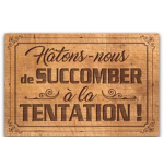 Les Tr&eacute;sors De Lily [P1044] - l&otilde;ikelaud / klaasist alus  Quotes  (kiusatusele allumine) - 30x20 cm pruun