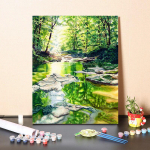 DIY v&auml;rvid numbrite j&auml;rgi &otilde;limaali komplekt L&otilde;uend DIY &otilde;limaal numbrite j&auml;rgi Seinakunsti kaunistused kodukinki kunstiks ja hobideks 40x50cm no frame