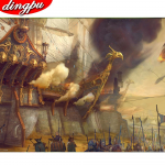 DINGPU t&auml;is&uuml;mmargune puur 5D DIY teemantmaal  Lill  Tikand Ristpistes 5D Kodukaunistuse kingitus 20X30CM punane