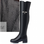 Naiste talvesaapad, p&otilde;lvek&otilde;rgused pikad saapad, ehtsast nahast veekindlad naiste k&otilde;rged saapad Suured naiste saapad 39