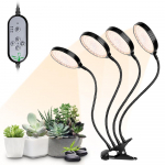USB Plant Grow Light 312 LED P&auml;ikesevalgus t&auml;isspektriga reguleeritav lauaklambriga kasvulamp toataimedele 5 h&auml;mardatava tasemega 4812H taimer 4 heads
