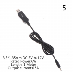 3,5 * 1,35&nbsp;Mm 5,5 * 2,1&nbsp;Mm praktiline USB-v&otilde;imsuse suurendamise liin, alalisvoolu 5 V kuni 9 V 12 V Step Up adapterkaabel 5(3.5mm 12V)