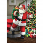 Uus 5D DIY teemantmaal J&otilde;uluvana maastik tikand &uuml;mmargune / ruudukujuline teemantristpistega kivimosaiik Full Round 20X30CM