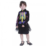 T&uuml;drukute Halloweeni mitmev&auml;rviline Skeleton Bones-tr&uuml;kiga kleidikost&uuml;&uuml;m S