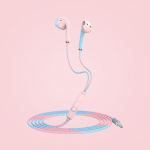 VAORLO Macaron juhtmega k&otilde;rvaklapid 3,5 mm bass-stereerpeakomplekt mikrofoniga iPhone Xiaomi Realme Samsung Oppo jaoks roosa