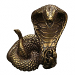 Kobra kuju Ornament Zodiac Snake Miniatuursed kujukesed Vasest lauaarvuti k&auml;sit&ouml;&ouml; Snake