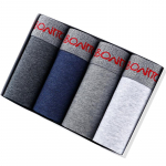 BONITOS 4tk Bokserid &uuml;hev&auml;rvilised seksikad meeste alusp&uuml;ksid puuvillased meeste alusp&uuml;ksid L