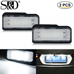 2tk LED CANBUS No Error Numbrim&auml;rgi tule aluslamp Mercedes-Benz W203 5D W211 4D W219 R171 2D auto numbrim&auml;rgi lamp valge 12V