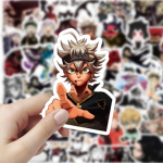 50 tk. Uued musta viielehelise ristiku multifilmi Anime s&uuml;learvuti kohvri kleebised veekindlad grafiti kleebised 20PCS