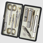 777 Three Seven Silver Nail Clippers 10 Pieces Beauty Set TS-2100C Made in Korea