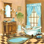 HUACAN 5d isetehtud teemantmaal, maastik mosaiik, vannitoakaunistus teemantkunsti loom k&auml;sitsi valmistatud kingitus naistele Full Square 20*20 cm