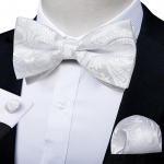 DiBanGu Classic eelseotud kikilipsu komplekt meestele siidlilla reguleeritav Hanky ​​mansetin&ouml;&ouml;pide komplekt pulmade piduliku &uuml;likonna jaoks 0193