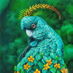 T&auml;is&uuml;mmargune teemantmaaling papagoi mosaiik teemanttikandid ristpistes komplekt Loomad linnud uusaasta kingitus kodukaunistus Full Round 20x20CM