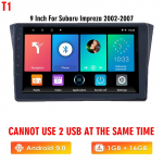 Icreative autoraadio jaoks Subaru Impreza GD GG 2002&ndash;2007 Autoraadio Android 8 Core Gps 9-tolline navigatsiooniga multimeediumipleier CarPlay
