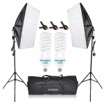 Andoer Photography Studio Softboxi valgustuskomplekt 2 tk 135 W lambipirnid 2 tk Valgustusalus 2 tk &uuml;ksik UK Plug