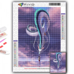 Teemanttikandid Hiina draakon 5D DIY Teemantmaal Ristpistes Rhinestone Full Round 20X30CM