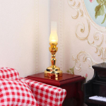 1:12 nukumaja miniatuurne LED-lamp laualamp elutoa l&uuml;litiga kodukaunistusega m&auml;nguasi