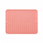 Silikoonist n&otilde;udekuivatusmatt &auml;ravoolupadi veefiltri laud kohamatt k&ouml;&ouml;k kuumakindel vastukaitse Vastupidavad k&ouml;&ouml;gin&otilde;ud roosa