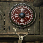 Viking Shield Warrior Keskaegne proovimata Viimase Kuningriigi ehtne kingitus lahinguv&auml;ljal