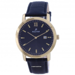 Westari musta numbriplaadi kullatooniga roostevabast terasest kvarts 50244 GPN 103 meeste k&auml;ekell must