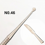 3pcs Dental Wax Scoop Sculpting knife 46/47/48 Stainless Steel Double Side Clay Carving knife Dentist Tools Dental Pick Wax Tool 3 pieces NO. 46